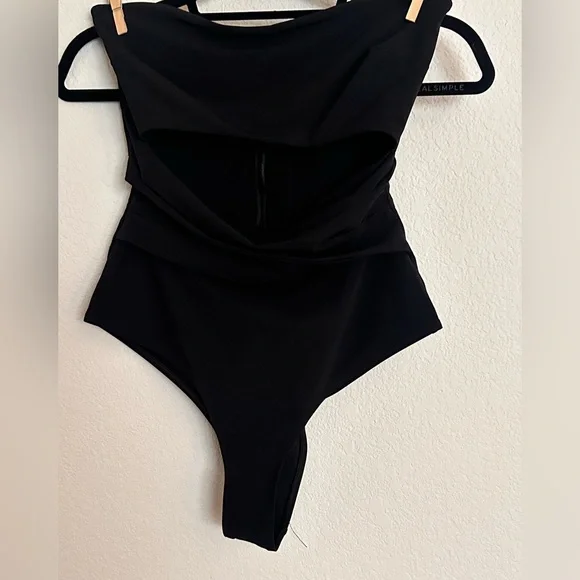 ALIX Black Nassau one piece swimsuit M - Picture 4 of 11